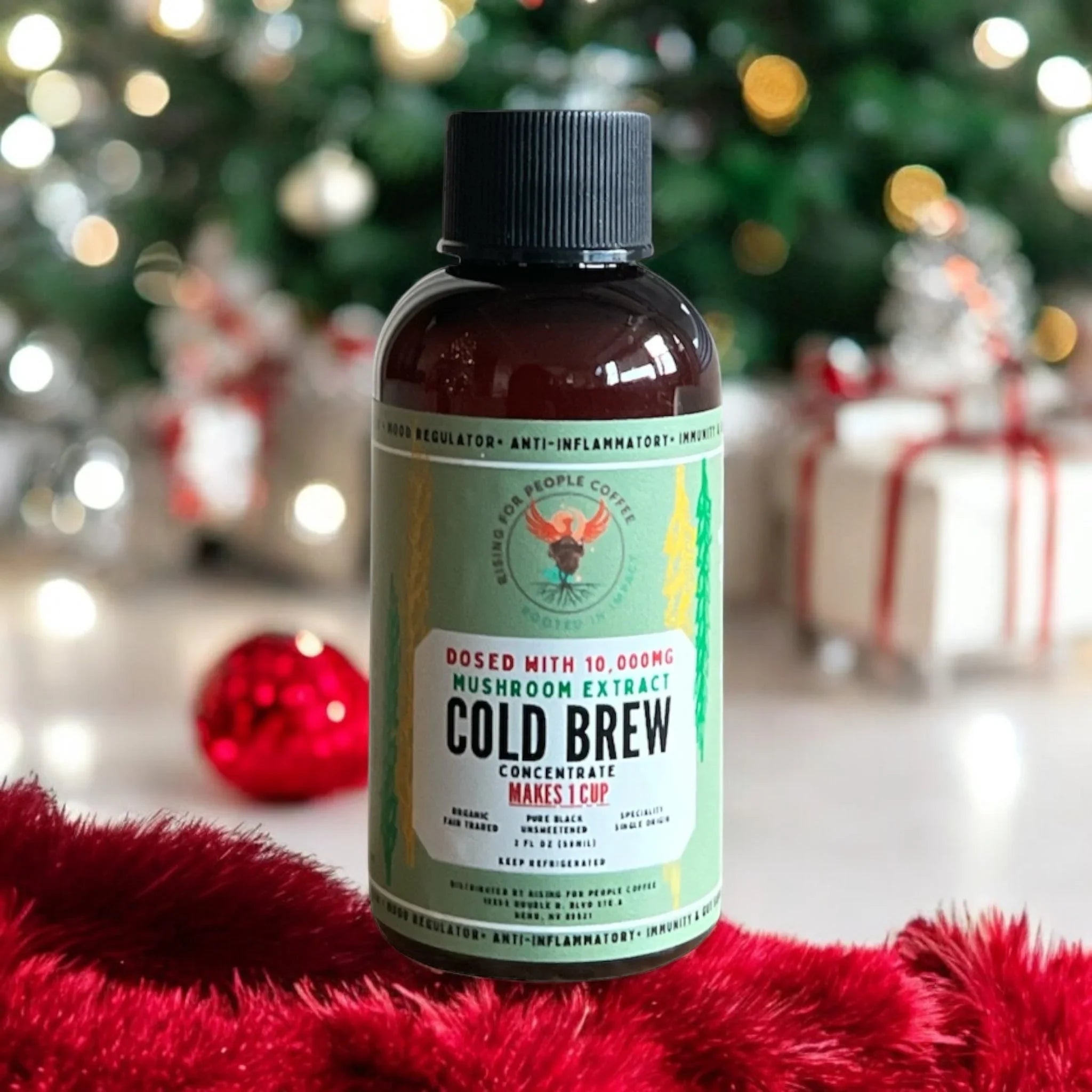 2oz Travel Happy Mushroom Cold Brew Concentrate Coffee