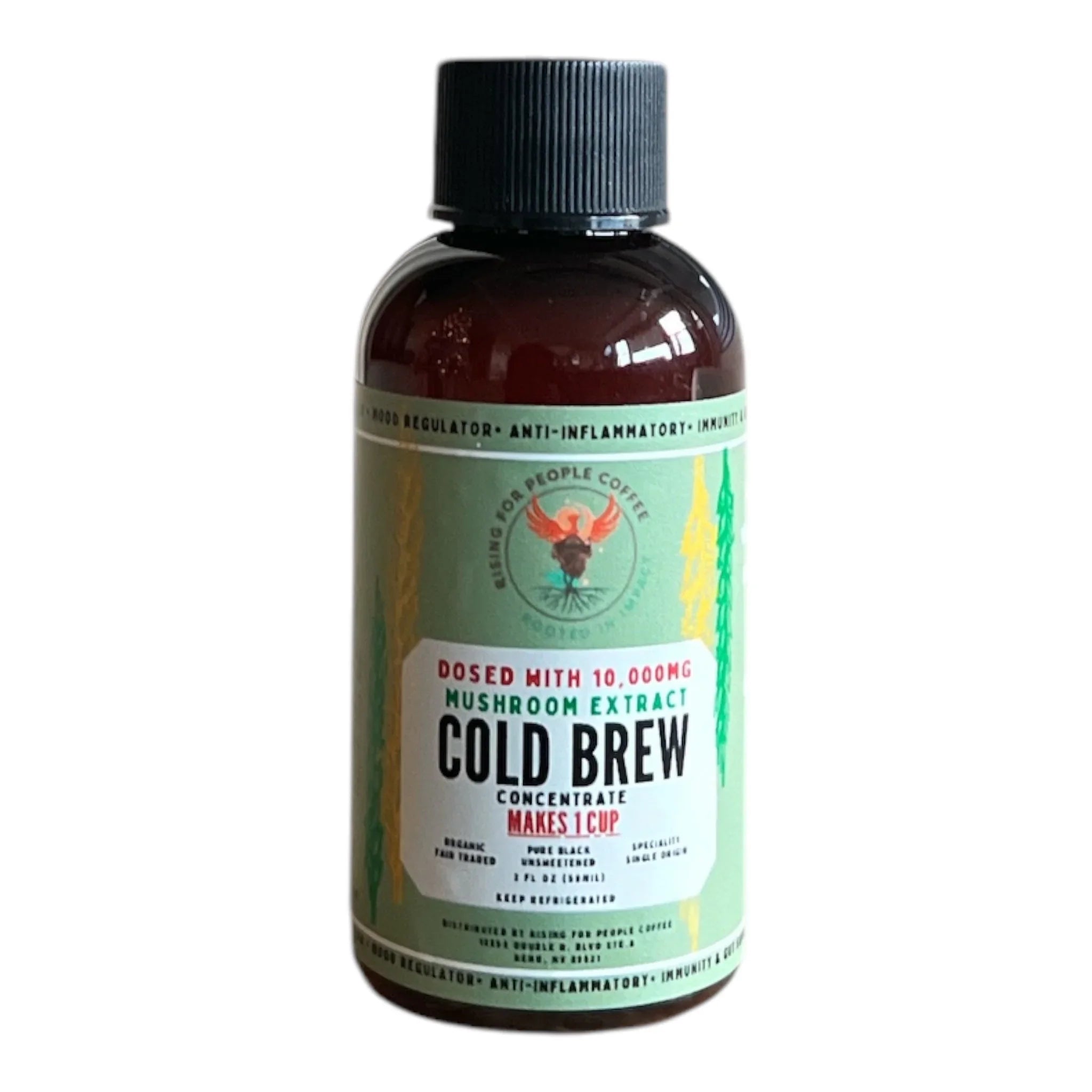2oz Travel Happy Mushroom Cold Brew Concentrate Coffee