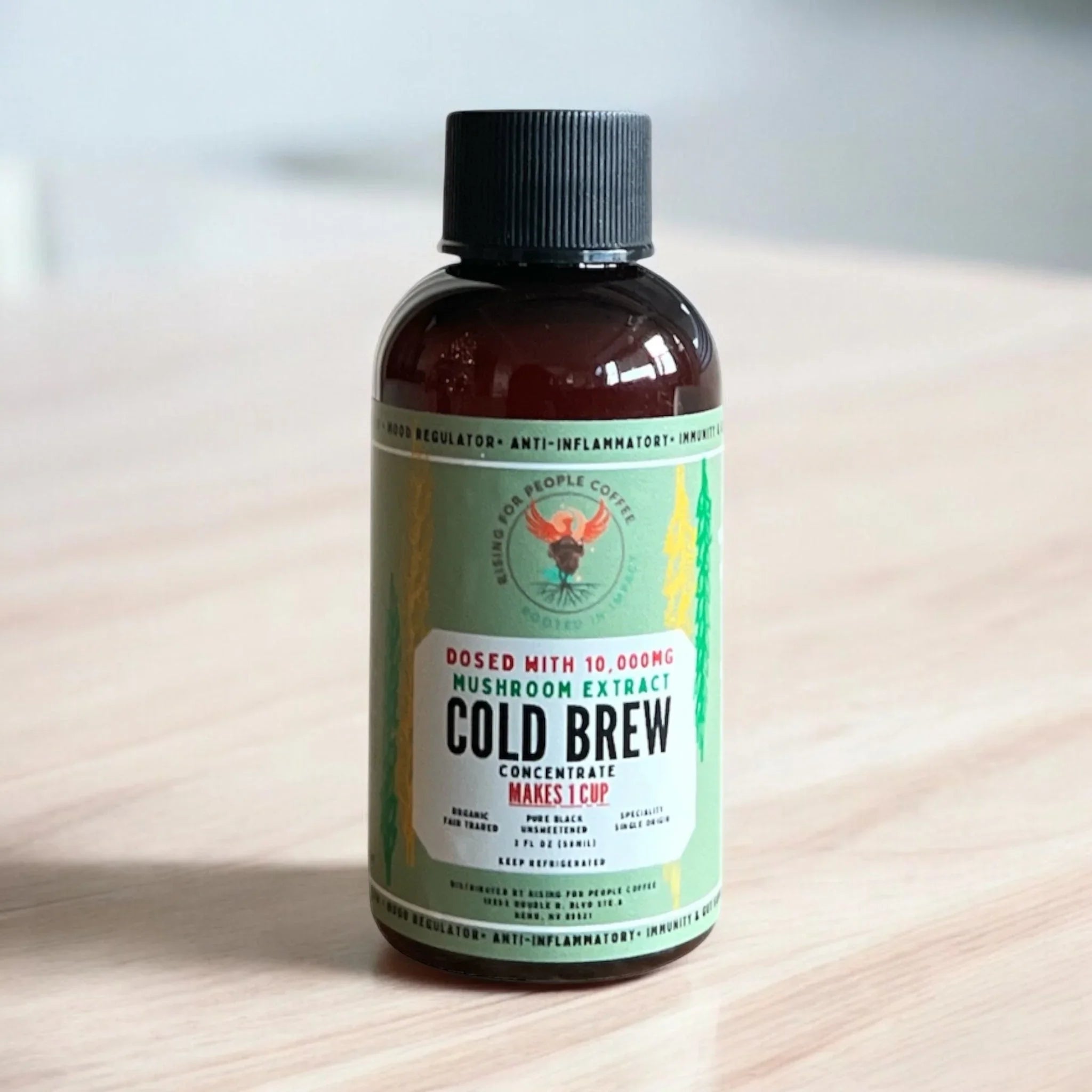 2oz Travel Happy Mushroom Cold Brew Concentrate Coffee