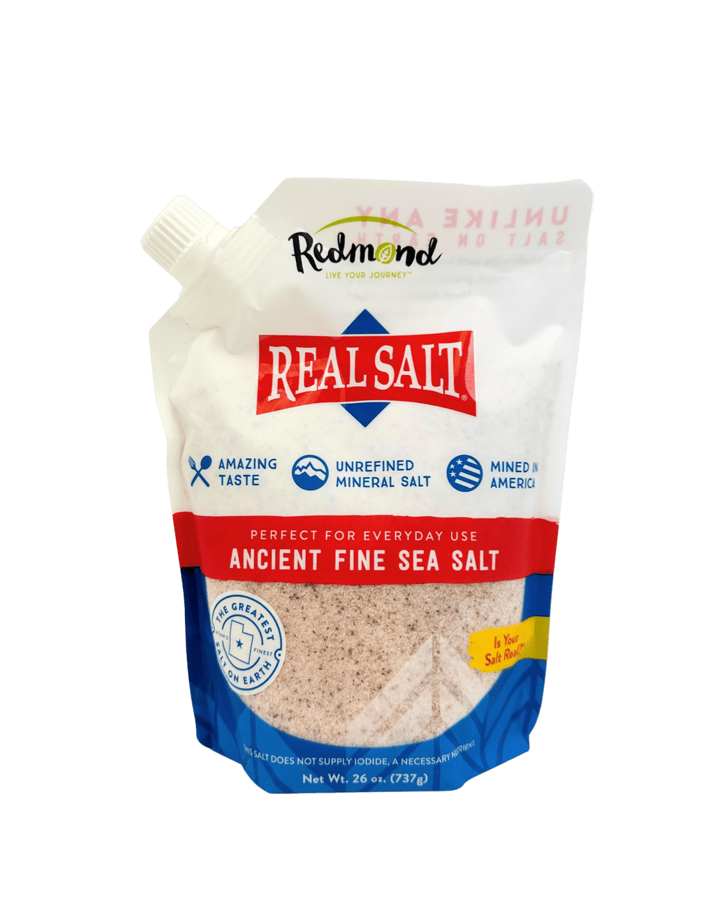 Salt, Redmond Real Salt, Fine Ground