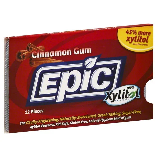 Epic Dental Xylitol Gum Cinn (12x12 CT)